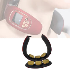 6 Heads Smart Electric Neck and Back Pulse Massager Wireless (1 Pc)