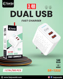 3.4 Amp Dual USB Fast Charger